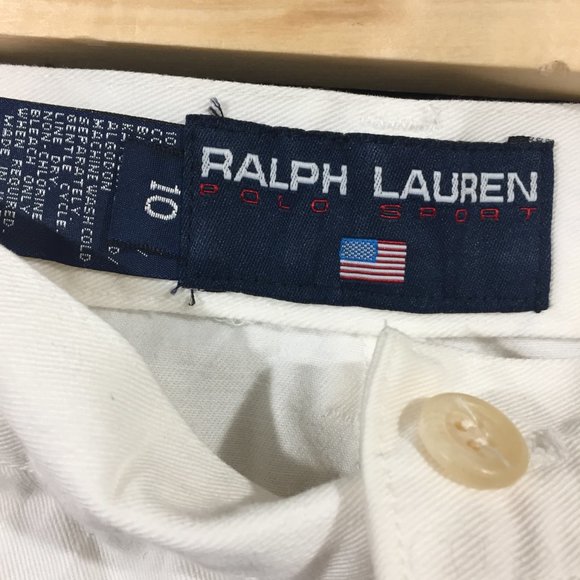 VINTAGE RALPH LAUREN HIGH WAIST TALL DENIM SHORTS SIZE 10 - Picture 7 of 7